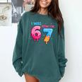 I Was 6 Now I'm 7 Meme Six Seven Baseball 7th Birthday Comfort Colors Sweatshirt Chalky Mint I Was 6 Now I'm 7 Meme Six Seven Baseball 7th Birthday Comfort Colors Sweatshirt Chalky Mint