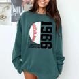 60th Birthday Baseball Limited Edition 1966 Comfort Colors Sweatshirt Chalky Mint