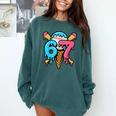 67 Baseball Ice Cream Drip Player Comfort Colors Sweatshirt Chalky Mint 67 Baseball Ice Cream Drip Player Comfort Colors Sweatshirt Chalky Mint