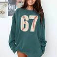 67 Baseball Six Seven 6 7 Meme 67 Comfort Colors Sweatshirt Chalky Mint