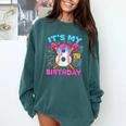 8th Birthday Baseball 8 Year Old Ice Cream Drip Boy Baseball Comfort Colors Sweatshirt Chalky Mint 8th Birthday Baseball 8 Year Old Ice Cream Drip Boy Baseball Comfort Colors Sweatshirt Chalky Mint