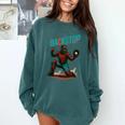 Backstop Catcher Baseball Graphic Comfort Colors Sweatshirt Chalky Mint