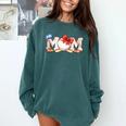 Ball Mom Bow Tie Baseball Mom Comfort Colors Sweatshirt Chalky Mint Ball Mom Bow Tie Baseball Mom Comfort Colors Sweatshirt Chalky Mint