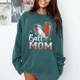Ball Mom Football Baseball Mom Comfort Colors Sweatshirt Chalky Mint Ball Mom Football Baseball Mom Comfort Colors Sweatshirt Chalky Mint