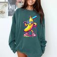Banana With Baseball Bat Street Baseball Drip Comfort Colors Sweatshirt Chalky Mint Banana With Baseball Bat Street Baseball Drip Comfort Colors Sweatshirt Chalky Mint