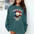 Baseball 2026 Puerto Rico Island Pride Sports Theme Comfort Colors Sweatshirt Chalky Mint Baseball 2026 Puerto Rico Island Pride Sports Theme Comfort Colors Sweatshirt Chalky Mint