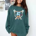 Baseball 5 Year Old Ice Cream Drip 5th Birthday Boy Number 5 Comfort Colors Sweatshirt Chalky Mint Baseball 5 Year Old Ice Cream Drip 5th Birthday Boy Number 5 Comfort Colors Sweatshirt Chalky Mint