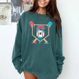 Baseball 6 Year Old Ice Cream Drip 6th Birthday Boys Player Comfort Colors Sweatshirt Chalky Mint Baseball 6 Year Old Ice Cream Drip 6th Birthday Boys Player Comfort Colors Sweatshirt Chalky Mint