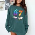 Baseball 67 Ice Cream Drip Six Seven Boys Meme Comfort Colors Sweatshirt Chalky Mint