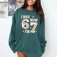 Baseball 7th Birthday 6 7 Years Old I Was 6 Now I'm 7 Comfort Colors Sweatshirt Chalky Mint Baseball 7th Birthday 6 7 Years Old I Was 6 Now I'm 7 Comfort Colors Sweatshirt Chalky Mint