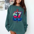 Baseball Bat Hands Drip 67 Six Seven Gen Alpha Slang Meme Comfort Colors Sweatshirt Chalky Mint