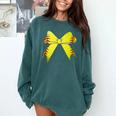 Baseball Bow Baseball Mom Women Baseball Mama Comfort Colors Sweatshirt Chalky Mint