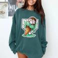 Baseball Boys Ice Cream Drip Baseball Boys Youth Mint Choco Comfort Colors Sweatshirt Chalky Mint