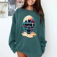 Baseball Catcher Mask Ice Cream Dripping Baseball Boy Youth Comfort Colors Sweatshirt Chalky Mint Baseball Catcher Mask Ice Cream Dripping Baseball Boy Youth Comfort Colors Sweatshirt Chalky Mint