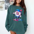 Baseball Drip 8th 8 Year Old Birthday Boys Pitcher Player Comfort Colors Sweatshirt Chalky Mint