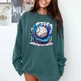 Baseball Drip For Boys Ice Cream Drip Youth Baseball Boys Premium Tri-Blend Comfort Colors Sweatshirt Chalky Mint