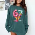 Baseball Drip Ice Cream 67 Comfort Colors Sweatshirt Chalky Mint