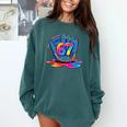Baseball Drip Ice Cream 67 Lifestyle 101 Comfort Colors Sweatshirt Chalky Mint