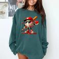 Baseball Drip Ice Cream Apparel Youth Boy Valentine Comfort Colors Sweatshirt Chalky Mint