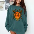 Baseball Drip Ice Cream Dripping Blaze Hunter Orange Camo Comfort Colors Sweatshirt Chalky Mint Baseball Drip Ice Cream Dripping Blaze Hunter Orange Camo Comfort Colors Sweatshirt Chalky Mint