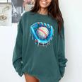 Baseball Drip Ice Cream Glove With Sprinkles Ball Boys Youth Comfort Colors Sweatshirt Chalky Mint Baseball Drip Ice Cream Glove With Sprinkles Ball Boys Youth Comfort Colors Sweatshirt Chalky Mint