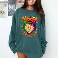 Baseball Drip Ice Cream Drip Halloween Baseball Lovers Comfort Colors Sweatshirt Chalky Mint