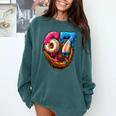 Baseball Drip Ice Cream Number 67 Player Or 67th Birthday Comfort Colors Sweatshirt Chalky Mint Baseball Drip Ice Cream Number 67 Player Or 67th Birthday Comfort Colors Sweatshirt Chalky Mint