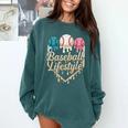 Baseball Drip Icecream Comfort Colors Sweatshirt Chalky Mint Baseball Drip Icecream Comfort Colors Sweatshirt Chalky Mint