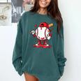 Baseball Drip Icecream Men Boy Valentine Comfort Colors Sweatshirt Chalky Mint Baseball Drip Icecream Men Boy Valentine Comfort Colors Sweatshirt Chalky Mint