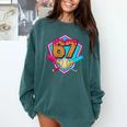 Baseball Drip Jersey Number 67 For Players & 67th Birthday Premium Tri-Blend Comfort Colors Sweatshirt Chalky Mint Baseball Drip Jersey Number 67 For Players & 67th Birthday Premium Tri-Blend Comfort Colors Sweatshirt Chalky Mint
