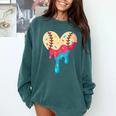 Baseball Drip Melting Ice Cream Baseball Heart Boys Girls Comfort Colors Sweatshirt Chalky Mint Baseball Drip Melting Ice Cream Baseball Heart Boys Girls Comfort Colors Sweatshirt Chalky Mint