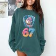Baseball Drip Number 67 Player 67th Birthday Ice Cream 67 Comfort Colors Sweatshirt Chalky Mint Baseball Drip Number 67 Player 67th Birthday Ice Cream 67 Comfort Colors Sweatshirt Chalky Mint