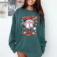 Baseball Drip Valentine Boys Women Men Hearts Sport Love Comfort Colors Sweatshirt Chalky Mint Baseball Drip Valentine Boys Women Men Hearts Sport Love Comfort Colors Sweatshirt Chalky Mint