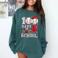 Baseball Happy 100 Days Of School Boy Girl Kid Teacher Comfort Colors Sweatshirt Chalky Mint
