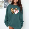 Baseball Heart Leopard Heart Sport Baseball Mom Comfort Colors Sweatshirt Chalky Mint Baseball Heart Leopard Heart Sport Baseball Mom Comfort Colors Sweatshirt Chalky Mint
