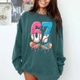 Baseball Ice Cream Drip 67 Hands Six Seven Boys Comfort Colors Sweatshirt Chalky Mint