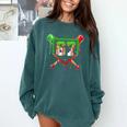 Baseball Ice Cream Drip Number 67 Player 6 7 Christmas Pjs Comfort Colors Sweatshirt Chalky Mint Baseball Ice Cream Drip Number 67 Player 6 7 Christmas Pjs Comfort Colors Sweatshirt Chalky Mint
