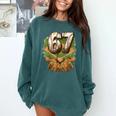 Baseball Ice Cream Drip Number 67 Playground Player 67th Comfort Colors Sweatshirt Chalky Mint Baseball Ice Cream Drip Number 67 Playground Player 67th Comfort Colors Sweatshirt Chalky Mint