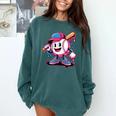 Baseball Ice Cream Shirt Cool Baseball Drip For Boys Comfort Colors Sweatshirt Chalky Mint