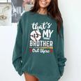 Baseball Jersey Number 13 That's My Brother Out There Comfort Colors Sweatshirt Chalky Mint Baseball Jersey Number 13 That's My Brother Out There Comfort Colors Sweatshirt Chalky Mint