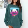 Baseball Life Lifestyle Home Plate Ice Cream Drip Men Boys Comfort Colors Sweatshirt Chalky Mint