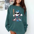 Baseball Lifestyle Apparel Youth Baseball Ice Cream Drip Comfort Colors Sweatshirt Chalky Mint
