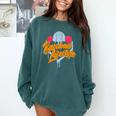 Baseball Lifestyle Home Plate Ice Cream Drip Men Boys Kids Comfort Colors Sweatshirt Chalky Mint