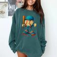 Baseball Lifestyle Youth Baseball Drip Icecream Comfort Colors Sweatshirt Chalky Mint Baseball Lifestyle Youth Baseball Drip Icecream Comfort Colors Sweatshirt Chalky Mint