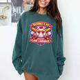 Baseball Is My Love Language Valentine Comfort Colors Sweatshirt Chalky Mint