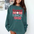 Baseball Mom Since 1968 Comfort Colors Sweatshirt Chalky Mint