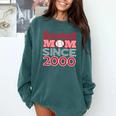 Baseball Mom Since 2000 Comfort Colors Sweatshirt Chalky Mint