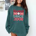 Baseball Mom Since 2008 Comfort Colors Sweatshirt Chalky Mint
