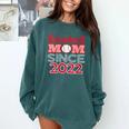 Baseball Mom Since 2022 Comfort Colors Sweatshirt Chalky Mint