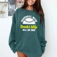 Baseball Mom Coach's Wife All In One Sports Player Coach Comfort Colors Sweatshirt Chalky Mint Baseball Mom Coach's Wife All In One Sports Player Coach Comfort Colors Sweatshirt Chalky Mint